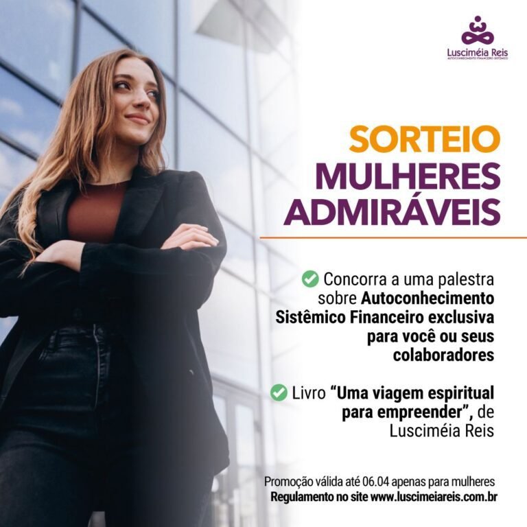 Sorteio Mulheres Admiráveis
